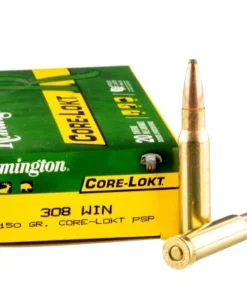 200 Rounds of .308 Win Ammo by Remington Core-Lokt - 150gr PSP