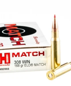20 Rounds of .308 Win Ammo by Hornady Match - 168gr ELD Match