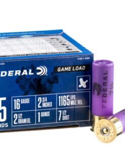 250 Rounds of 16ga Ammo by Federal - 1 ounce #7 1/2 shot
