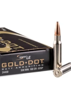 500 Rounds of .308 Win Ammo by Speer Gold Dot - 168gr BSP