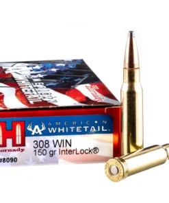 200 Rounds of .308 Win Ammo by Hornady American Whitetail - 150gr SP