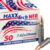 500 Rounds of 7.62x39 Ammo by MAXX Tech NFR - 123gr FMJ