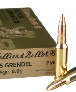 20 Rounds of 6.5 Grendel Ammo by Sellier & Bellot - 124gr FMJ