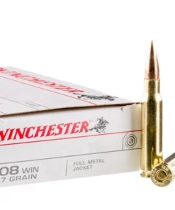 200 Rounds of .308 Win Ammo by Winchester USA - 147gr FMJ