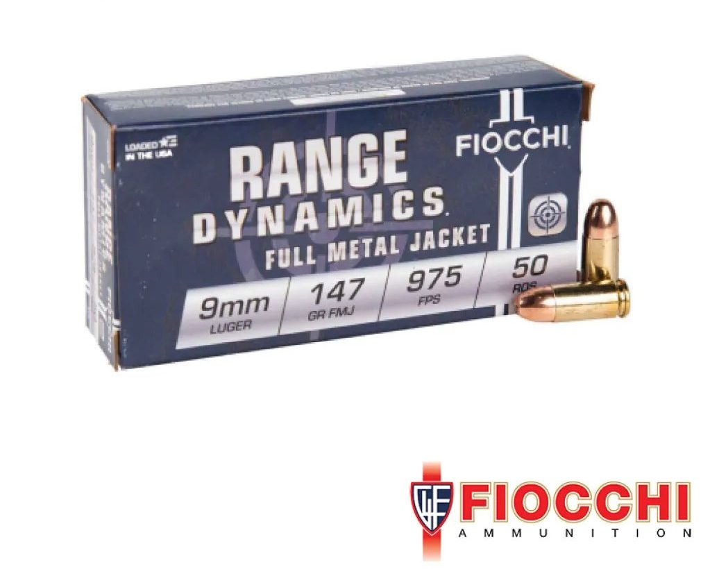 Fiocchi 9mm 147gr FMJ 1000rds