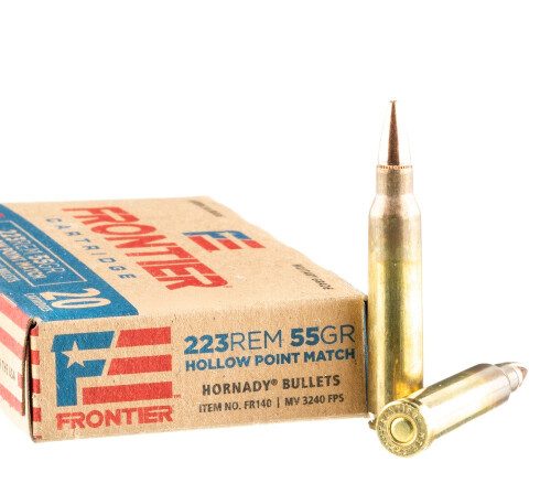 500 Rounds of .223 Ammo by Hornady Frontier - 55gr HP Match