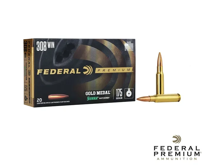 Federal Gold Medal Sierra Match King .308 Win 175gr. BTHP 20rds