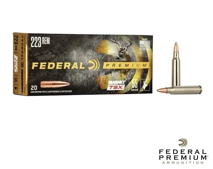 Federal Premium .223 Rem 55gr. TSX 20rds