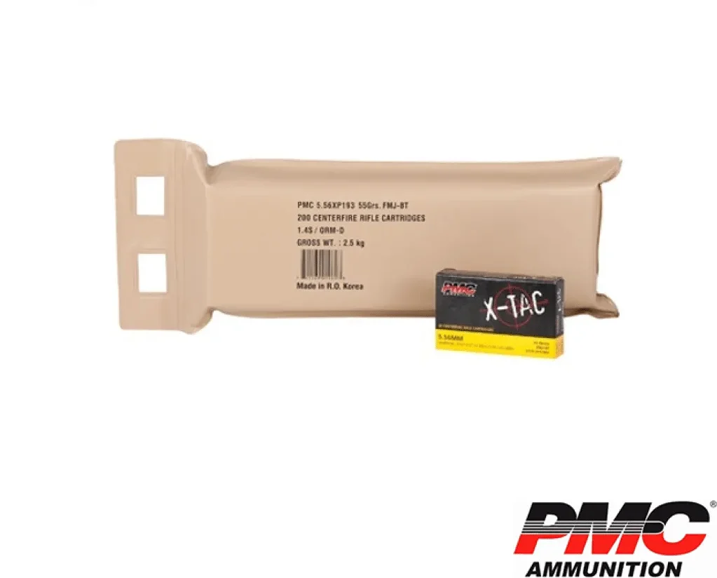 PMC X-Tac 5.56 NATO 55gr. FMJ-BT 200rds Battle Pack